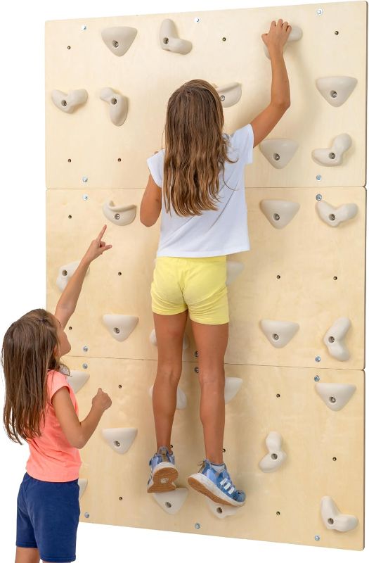 Photo 1 of Gold Medal Sports XL Rock Climbing Wall for Kids, Climbing Wall for Kids Indoor, Indoor Rock Climbing Wall for Kids, Rock Climbing Wall, Rock Climbing Holds, Kids Climbing Wall, Indoor Climbing Wall