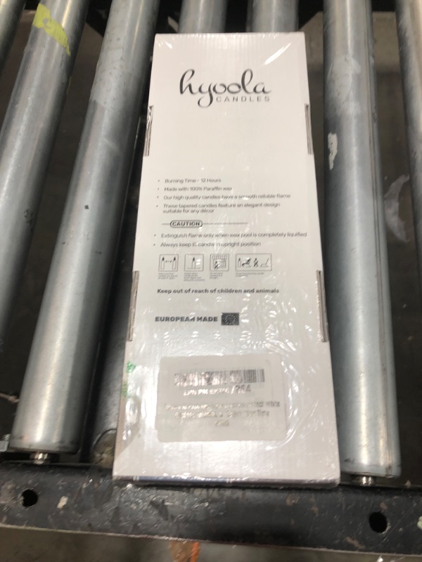 Photo 1 of Hyoola 12 Pack Tall Taper Candles - 14 Inch White Dripless, Unscented Dinner Candle - Paraffin Wax with Cotton Wicks - 12 Hour Burn Time