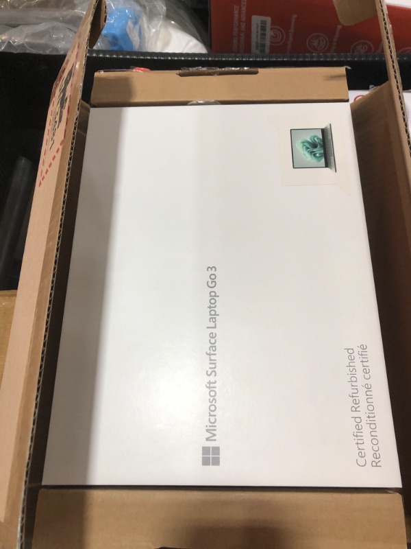 Photo 1 of Microsoft Surface Laptop Go 3 (2023) - 12.4-inch Touchscreen, Intel i5-1235U, 8GB RAM, 256GB SSD, Windows 11, Sage (Renewed)