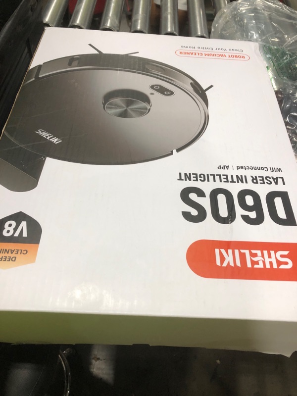 Photo 1 of Robot Vacuum and Mop, Mapping Robotic Vacuums Cleaner with LiDAR Navigation Smart & Strong Suction, WiFi/App/Alexa/Voice Control, Obstacle Avoidance, for Home, Wood/Hard Floors, Pet Hair -Grey