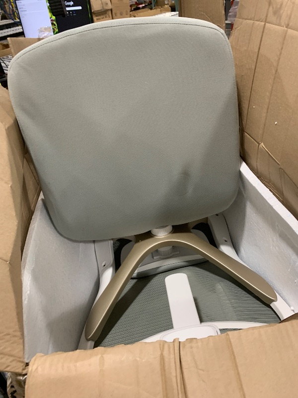 Photo 1 of Ergalithic Ergonomic Office Chair - X-Shaped Computer Desk Chair Comfy, Gaming Chair, Office Chair with Lumbar Support, Mesh Office Chairs with Headrests, Desk Chair for Long Hours (Grey Gold)