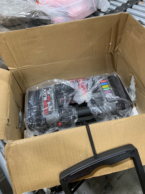 Photo 1 of PowerBlock Elite EXP Adjustable Dumbbells, Sold in Pairs, Stage 1, 5-50 lb. Dumbbells, Durable Steel Build, Innovative Workout Equipment, All-in-One Dumbbells, Expandable with Expansion Kits