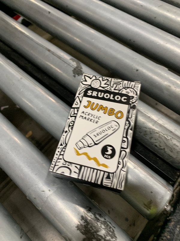 Photo 1 of SRUOLOC 3 Jumbo Permanent Markers Coffee Colors, 15mm Thick Wide Tip, Large Acrylic Paint Markers for Rock Painting, Poster, Graffiti, Stone, Ceramic, Glass, Wood, Canvas