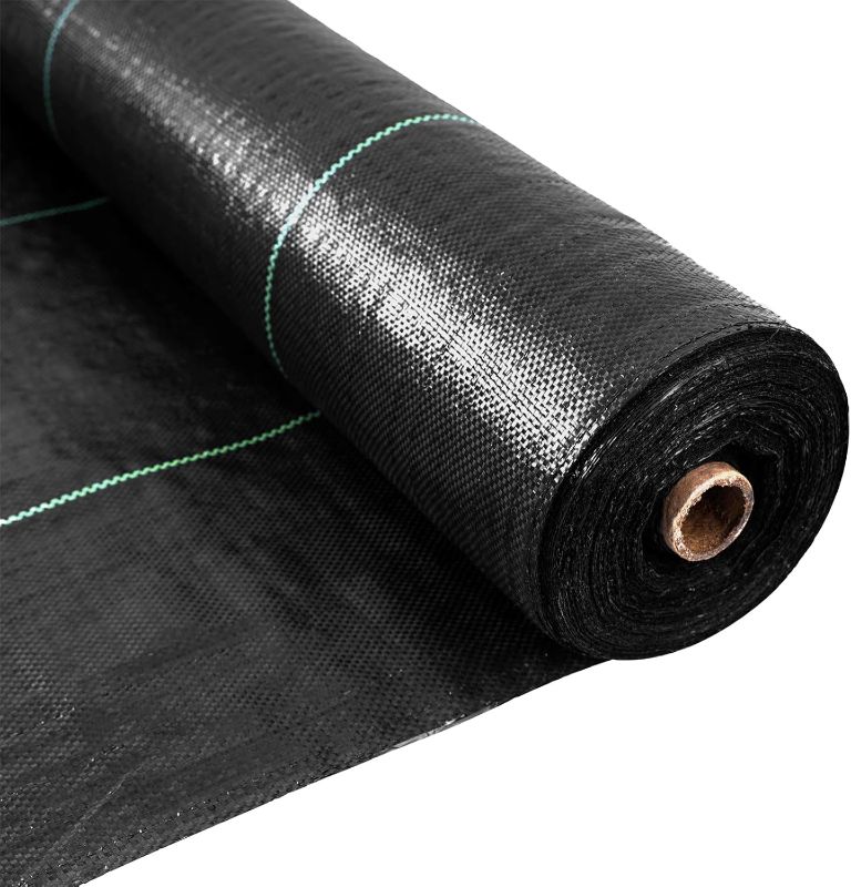 Photo 1 of Barrier Fabric 3.2oz Heavy Duty - 3ft x 300ft Landscape Fabric | Easy Install & Rugged Plastic Ground Cover Weed Barrier with UV Protection for Gardens, Landscaping Fabric