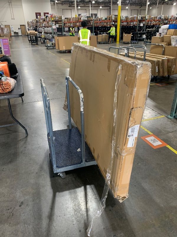 Photo 1 of JUBEST Sliding Closet Door 72"(Double 37") x80, 5-Lite Steel Frame Bypass Primed Door with Top & Bottom Track Kits, Preassembled Panels with Paintable Surface, Durable & Sturdy