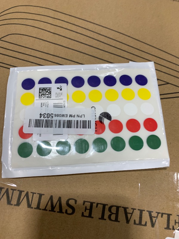 Photo 1 of 400 Pieces Colorful Hole Reinforcement Stickers Labels for Repairing Holes and Strengthening Holes 0.25", 5 Colors
