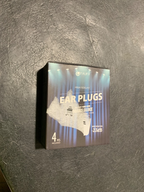 Photo 1 of Reure High Fidelity Concert Ear Plugs, Noise Cancelling Silicone Ear Plugs 2 Pairs Great for Concerts Loud Music, Musicians, Motorcycles, Airplanes, Raves, Hearing Protection -23 dB