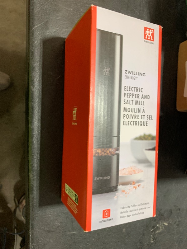Photo 1 of ZWILLING Enfinigy Electric Salt/Pepper Mill - Black