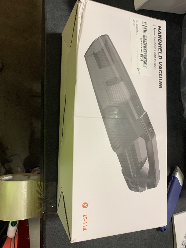 Photo 1 of Handheld Vacuum Cordless Car Vacuum Portable with LED Light, High Power Suction, Lightweight Rechargeable Hand Vacuum, Hand Held Vacuum Cleaner for Car Home Office, Pet Hair, Black