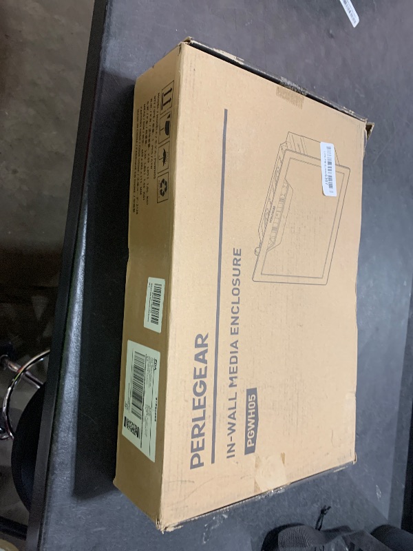 Photo 1 of Perlegear 9? in-Wall Media Box, Electrical Box, Recessed Outlet Box and Media Enclosure for One Connect Box & Network Switches, Cable Management Kit with Cutting Template, Dust Bag & Drywall Saw