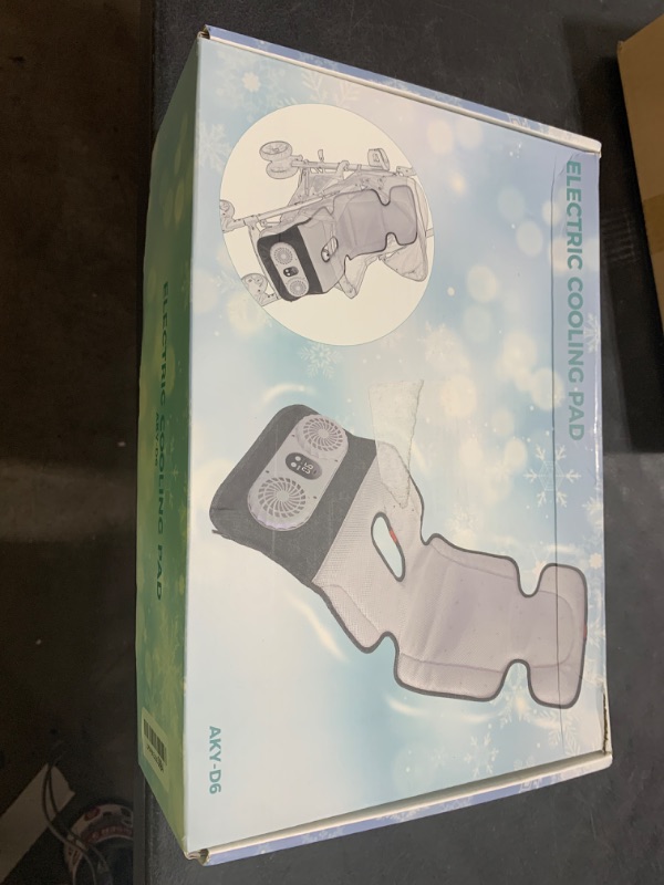 Photo 1 of Baby Stroller Cooling Pad with Dual Turbo Blower,10000mAh Rechargeable Battery Powered Cooling Cushion, 3-Speed, Max 10H Runtime, Baby Summer Essential Car Seat Liner for Stroller Car Seat Crib