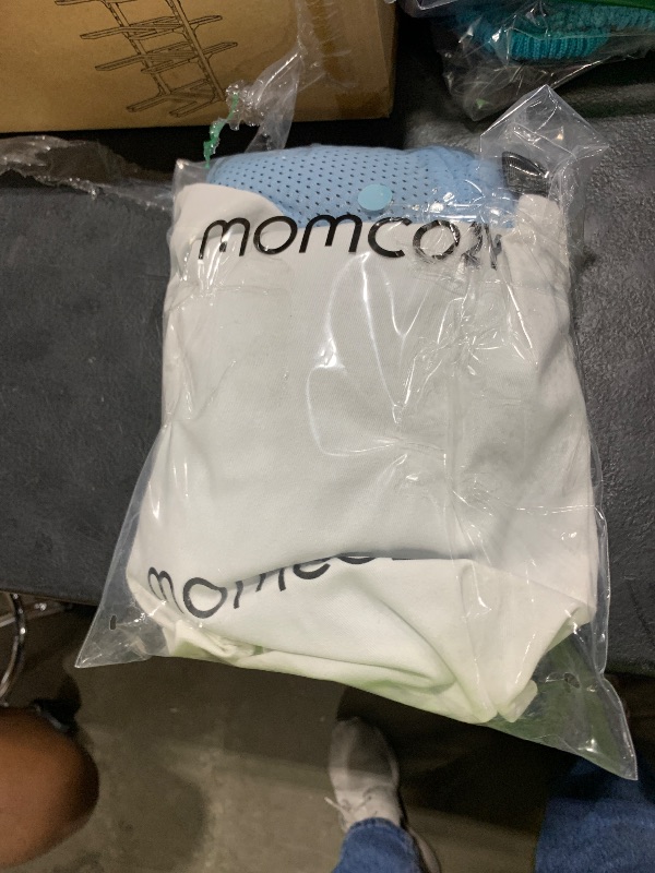 Photo 1 of Momcozy Baby Carrier AirMesh - The Perfect Summer Water Sling for Newborns to Toddler 8-35 lbs - Cooling, Breathable and Lightweight Baby Wrap, Nice for Summer, Pool, Beach, Swimming, Light Blue