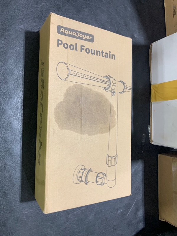 Photo 1 of Pool Fountain for Above and In-Ground Pools, Dual Spray Waterfall Sprinkler Fountain, Above Ground Pool Accessories, Adjustable Waterfall Cooling and Relaxation