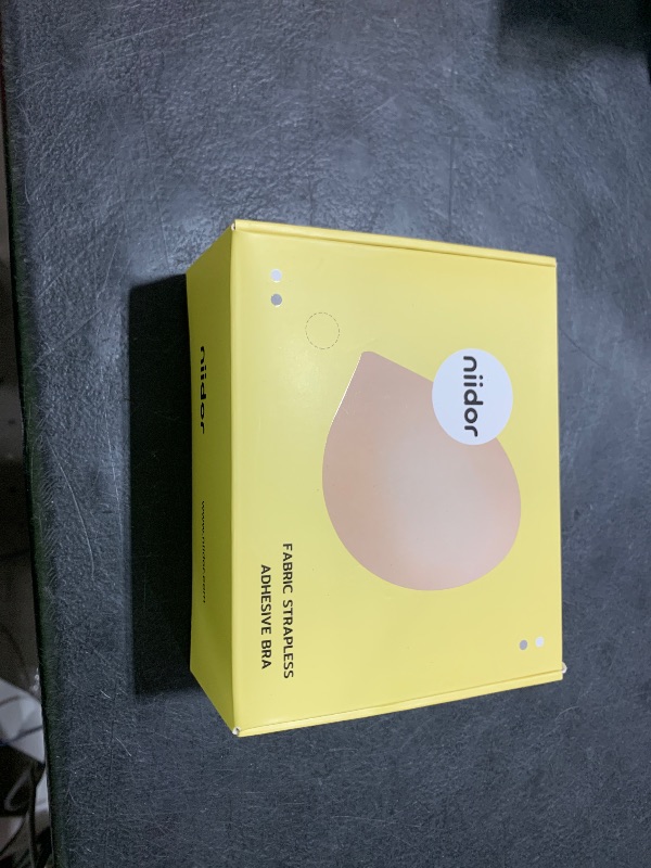 Photo 1 of Niidor Adhesive Bra Strapless Sticky Invisible Push up Silicone Bra for Backless Dress with Nipple Covers Nude(B Cup)