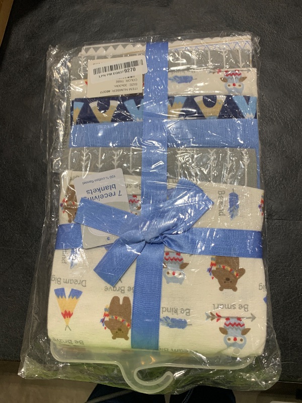 Photo 1 of Luvable Friends Unisex Baby Cotton Flannel Receiving Blankets, Tribe 7-Pack, One Size