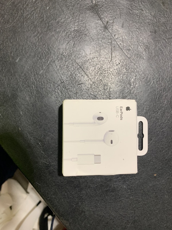 Photo 1 of Apple EarPods Headphones with USB-C Plug, Wired Ear Buds with Built-in Remote to Control Music, Phone Calls, and Volume