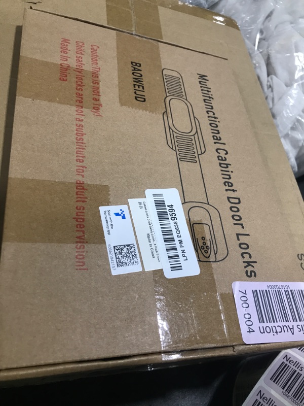 Photo 1 of Child Safety Cabinet Locks for Baby Proof,Child Proof Safety Locks for Cabinets,Drawers,Cupboard,Oven,Fridge,8Packs Brown Locks,BAOWEIJD