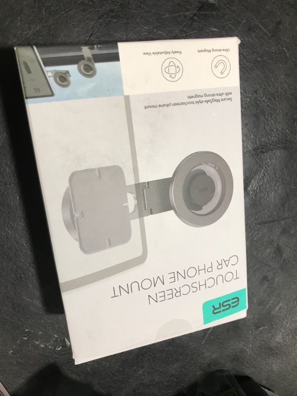 Photo 1 of ESR for MagSafe Car Mount, Car Phone Holder,Dashboard/Tesla Touchscreen Car Mount, Magnetic Phone Holder for Car, for iPhone 16/16e/15/14/13/12, S25, Charging Not Supported(2 Metal Rings Included)