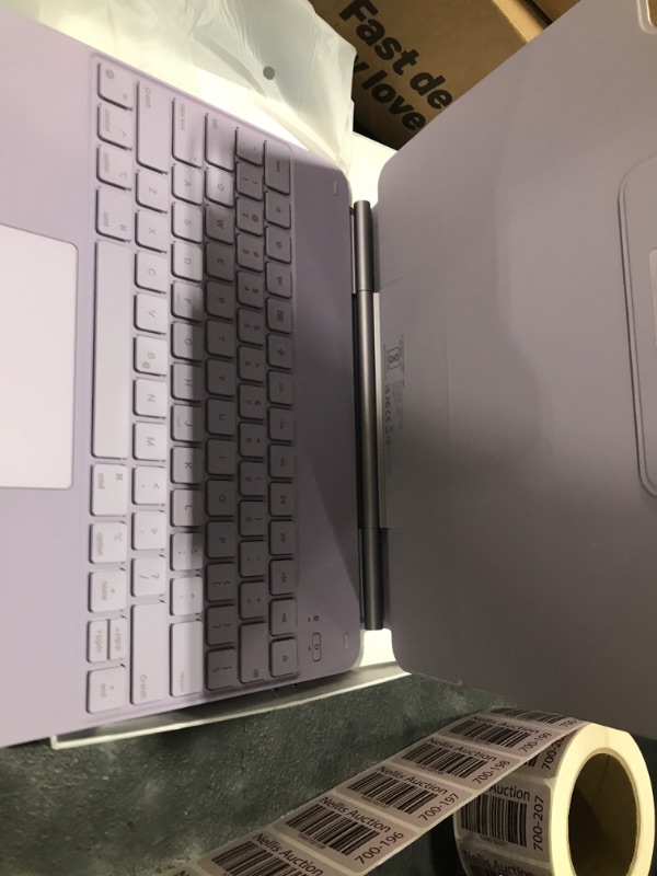 Photo 1 of ESR iPad Air 13" (M3/M2, 2025/2024) & iPad Pro 12.9" (6th/5th/4th/3rd Gen) Case with Keyboard, Magic Keyboard, Easy-Set Floating Cantilever Stand, Precision Multi-Touch Trackpad, Rebound Series,Purple