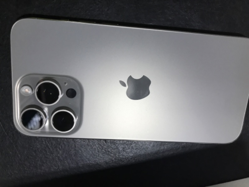 Photo 1 of Apple iPhone 15 Pro Max, 256GB, Natural Titanium - Unlocked (Renewed)