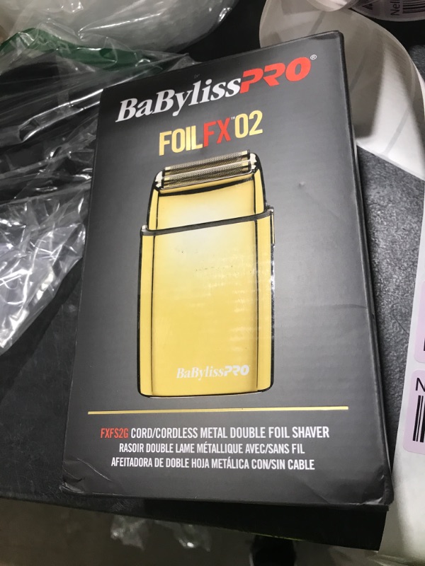 Photo 1 of BaBylissPRO Baberology Double Foil Shaver FXFS2G GOLDFX Professional Electric Shaver