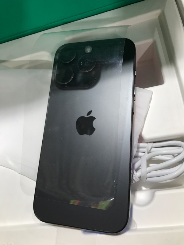 Photo 1 of Apple iPhone 15 Pro, 128GB, Black Titanium - Unlocked (Renewed Premium)