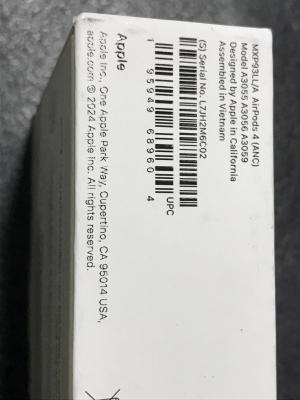 Photo 1 of Apple AirPods 4 Wireless Earbuds, Bluetooth Headphones, with Active Noise Cancellation, Adaptive Audio, Transparency Mode, Personalized Spatial Audio, USB-C Charging Case, Wireless Charging, H2 Chip