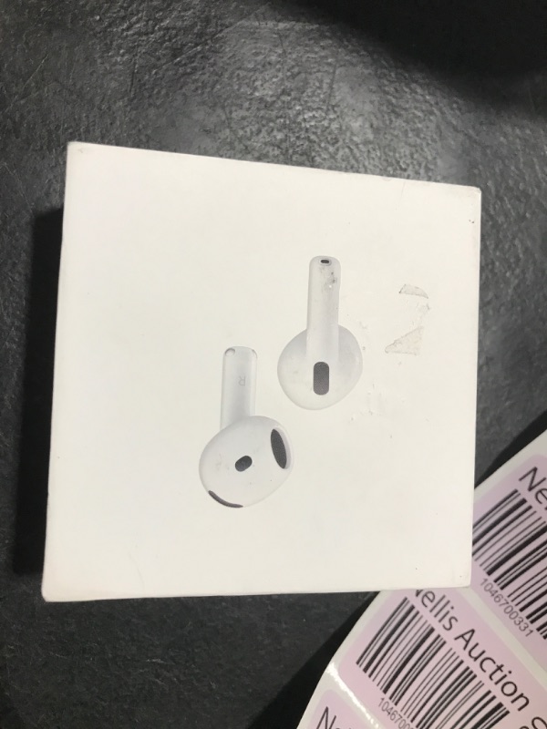 Photo 1 of Apple AirPods 4 Wireless Earbuds, Bluetooth Headphones, with Active Noise Cancellation, Adaptive Audio, Transparency Mode, Personalized Spatial Audio, USB-C Charging Case, Wireless Charging, H2 Chip