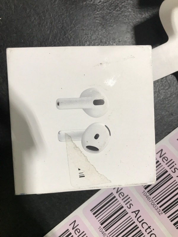 Photo 1 of Apple AirPods 4 Wireless Earbuds, Bluetooth Headphones, Personalized Spatial Audio, Sweat and Water Resistant, USB-C Charging Case, H2 Chip, Up to 30 Hours of Battery Life, Effortless Setup for iPhone