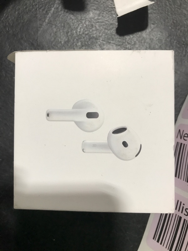 Photo 1 of Apple AirPods 4 Wireless Earbuds, Bluetooth Headphones, with Active Noise Cancellation, Adaptive Audio, Transparency Mode, Personalized Spatial Audio, USB-C Charging Case, Wireless Charging, H2 Chip