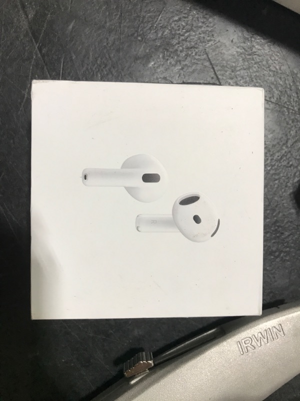 Photo 1 of Apple AirPods 4 Wireless Earbuds, Bluetooth Headphones, with Active Noise Cancellation, Adaptive Audio, Transparency Mode, Personalized Spatial Audio, USB-C Charging Case, Wireless Charging, H2 Chip