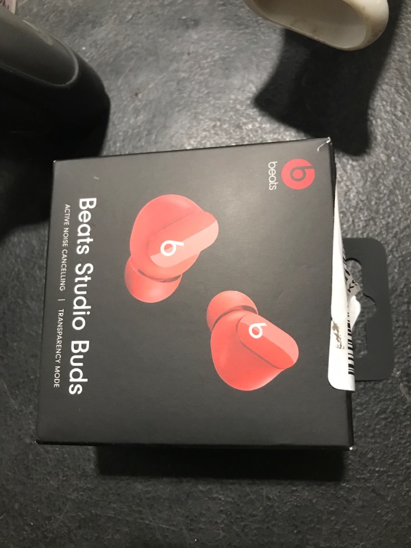 Photo 1 of Beats Studio Buds - True Wireless Noise Cancelling Earbuds - Compatible with Apple & Android, Built-in Microphone, IPX4 Rating, Sweat Resistant Earphones, Class 1 Bluetooth Headphones - Red