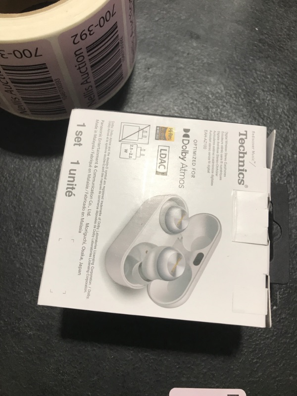 Photo 1 of Technics Reference Class Hi-Fi Wireless Earbuds, Dolby Atmos with Head Tracking, Adaptive Noise Cancelling, 3 Device Multipoint, 10-hr Battery, Wireless Charging, Improved Fit - EAH-AZ100-S (Silver)