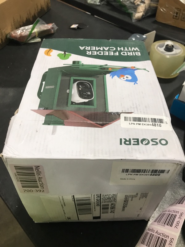 Photo 1 of Osoeri Bird Feeder with Camera, Smart Bird Feeder Camera with AI Identify, Metal Bird Feeder with Suet Cage & Fruit Fork, Auto Capture Bird Videos & Motion Detection, Ideal Gift for Bird Lovers