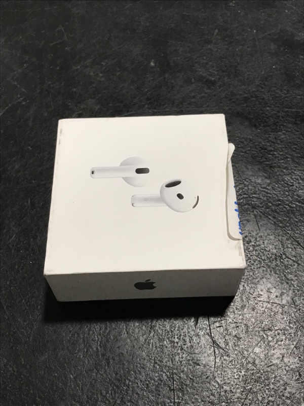 Photo 1 of Apple AirPods 4 Wireless Earbuds, Bluetooth Headphones, with Active Noise Cancellation, Adaptive Audio, Transparency Mode, Personalized Spatial Audio, USB-C Charging Case, Wireless Charging, H2 Chip