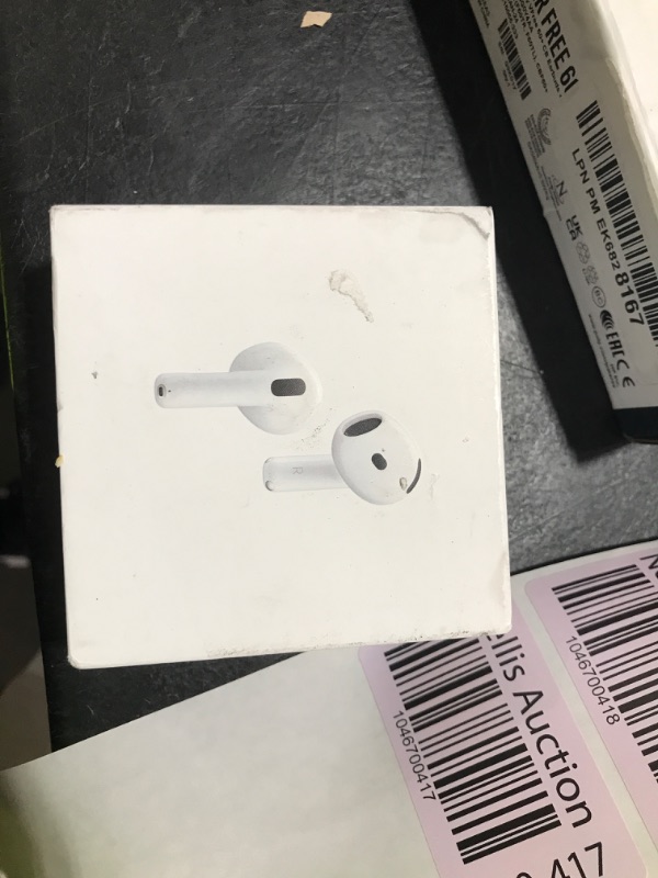Photo 1 of Apple AirPods 4 Wireless Earbuds, Bluetooth Headphones, with Active Noise Cancellation, Adaptive Audio, Transparency Mode, Personalized Spatial Audio, USB-C Charging Case, Wireless Charging, H2 Chip