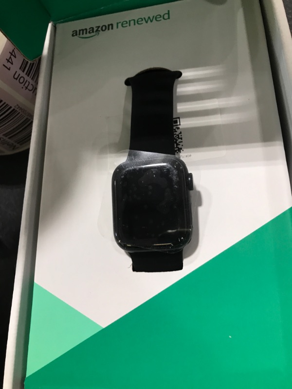 Photo 1 of Apple Watch Series 9 [GPS, 41mm] - Midnight Aluminum Case with Midnight Sport Band S/M (Renewed Premium)
