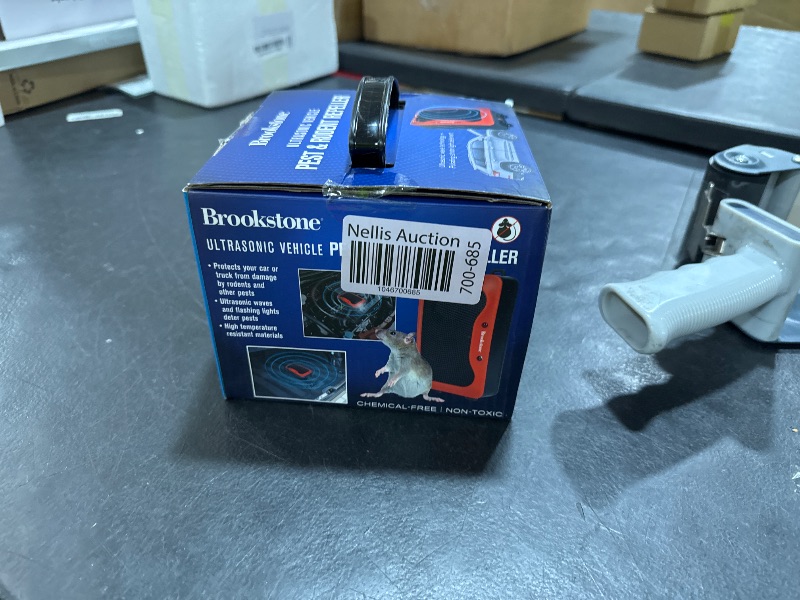 Photo 1 of Brookstone Ultrasonic Vehicle Pest & Rodent Repeller – Ultrasonic Waves & Strobe Light Deterrent, 3 Power Modes, IP45 Water & Dustproof, Indoor/Outdoor Use, Car Engine & Garage Protection