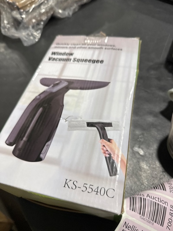 Photo 1 of Window Vacuum Squeegee Cordless, Window Vac with Detachable Water Tank and Strong Suction, Electric Window Cleaning Tool for Shower Wall, Glass, Mirror, Countertop, Tiles, Car Windshield