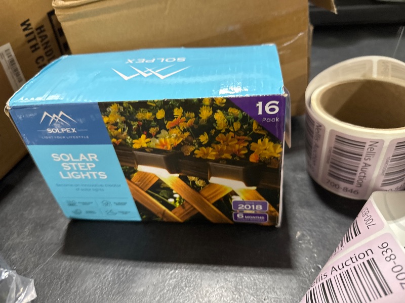 Photo 1 of SOLPEX Solar Deck Lights Outdoor 16 Pack, Solar Step Lights Waterproof Led Solar lights for Outdoor Stairs, Step , Fence, Yard, Patio, and Pathway(Warm White)