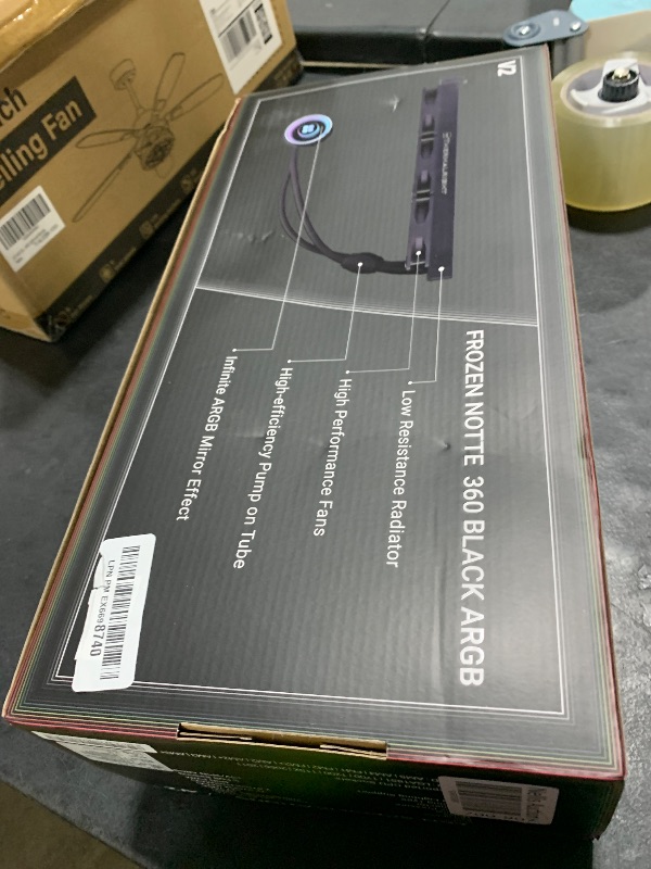 Photo 1 of Thermalright Frozen Notte 360 Black ARGB V2 Water Cooling CPU Cooler, 360 Specification CPU Liquid Cooler,3 PWM Fans, S-FDB Bearings, Suitable for AMD:AM4/AM5, Intel LGA 1851/1700/115X/1200/2011