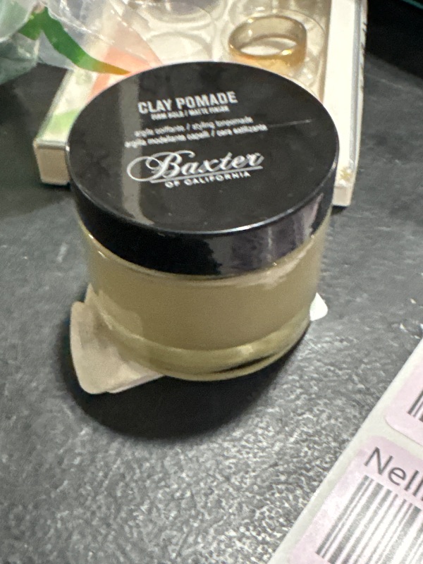 Photo 1 of Baxter of California Cream Pomade for Men and Women, Natural Finish, Light Hold, Barbershop Quality, Smooths Classic Looks, Perfect for Texturizing Straight or Wavy Hair, 2 Ounce
