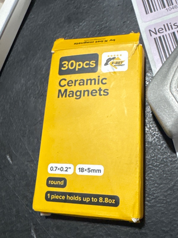 Photo 1 of X-bet MAGNET Heavy Duty Magnets for Crafts - Ultra Strong Round Magnets for DIY, Home Space Organization & Decoration - Perfect Size for Whiteboard & Fridge (30 pcs, 0.7x0.2)