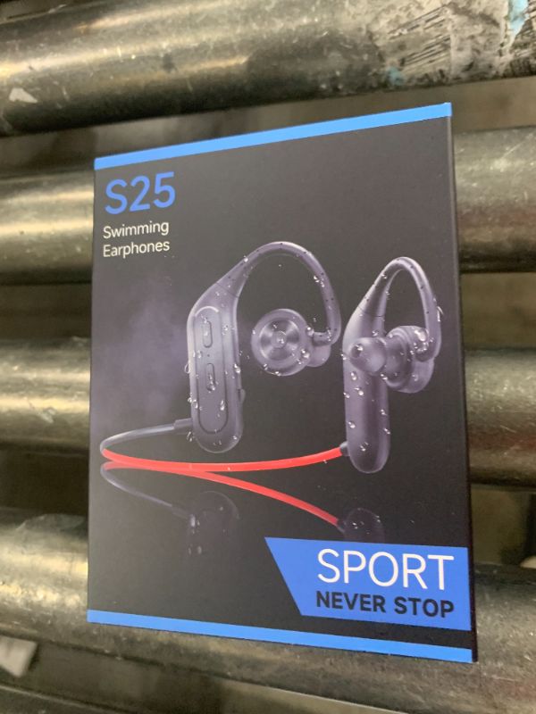 Photo 1 of BZOJIFO Waterproof Earbuds for Swimming, Swimming Headphones with mp3 Playback, IPX8 Waterproof, 16Hrs Battery, in-Ear Stereo Bass Wireless Sports Headphones for Swimming
