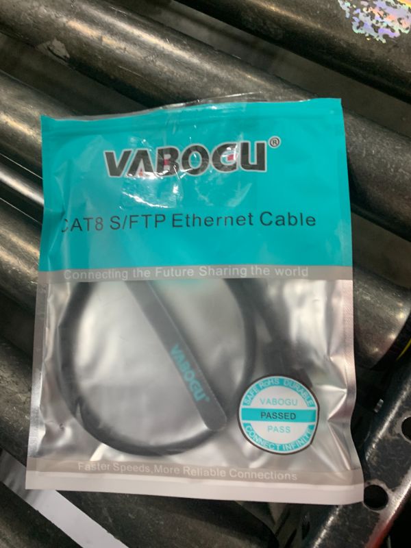 Photo 1 of Cat 8 Ethernet Cable, 1.5Ft 3Ft 6Ft 10Ft 15Ft 20Ft 30Ft 40Ft 50Ft 60Ft 100Ft Heavy Duty High Speed Internet Network Cable, Professional LAN Cable Shielded in Wall, Indoor&Outdoor