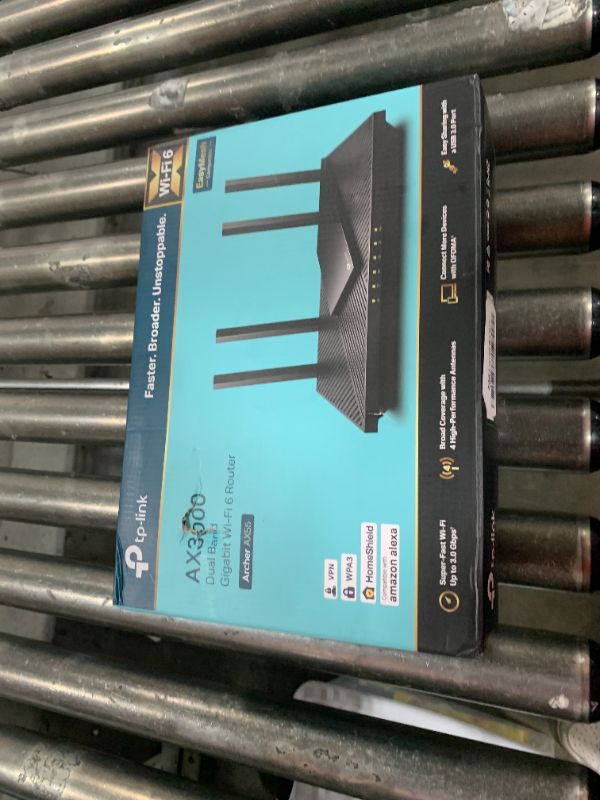 Photo 1 of TP-Link Dual-Band AX3000 Wi-Fi 6 Router Archer AX55 | Wireless Gigabit Internet Router for Home | EasyMesh Compatible | VPN Clients & Server | HomeShield, OFDMA, MU-MIMO | USB 3.0 | Secure by Design