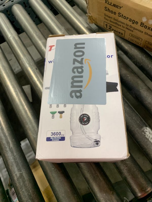 Photo 1 of Tool Daily Pressure Washer Foam Cannon with Dual Connector Accessory, Double Tip Attachment for Soap Cannon, 5 Power Washer Nozzle Tips, 1/4” Quick Connect