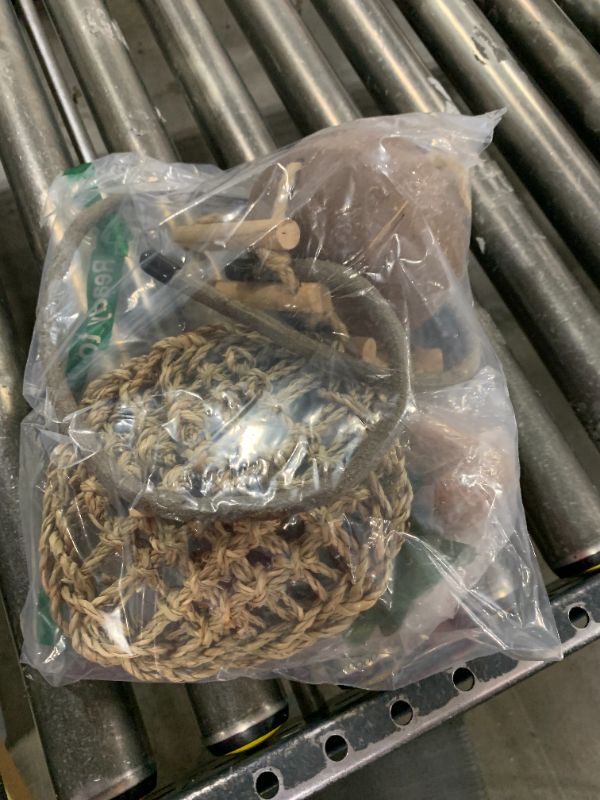 Photo 1 of RUNANIA Crested Gecko Tank Accessories, Reptile Hammock and Vines Plants, Coco Hut Coconut Shell with Ladder Hideout Cave Habitat Decor for Lizard Leopard Gecko Tortoise Amphibians Hermit Crab