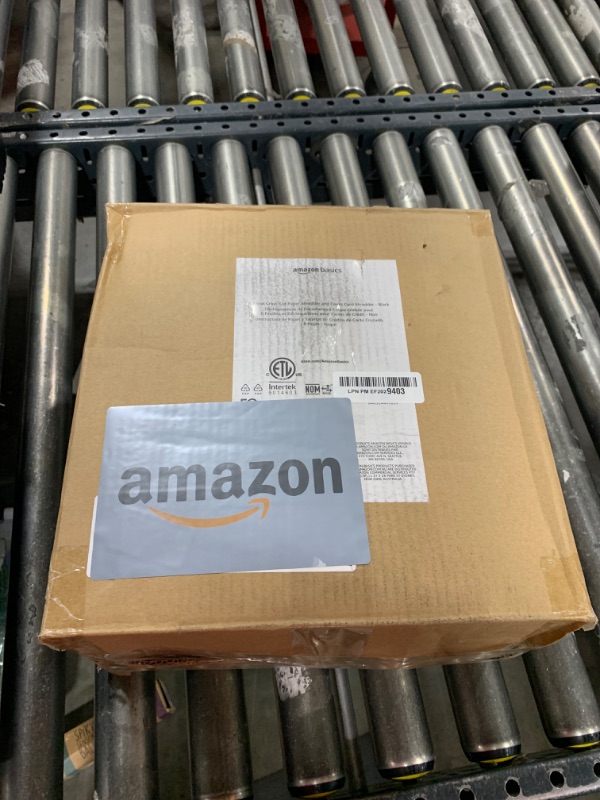 Photo 1 of Amazon Basics 8-Sheet Cross Cut Paper Shredder and Credit Card Shredder - Black