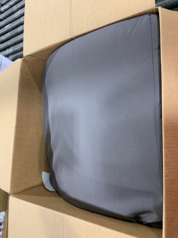 Photo 1 of 20 x 20 Inch Outdoor Chair Cushions for Patio Furniture UV Resistant Non Slip Waterproof Replacement Patio Seat Cushion with Ties Set of 2, Dark Grey